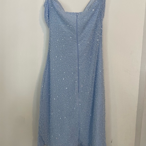 Windsor - Lena strapless Bodycon Beaded Mesh Mini Dress - Picture 5 of 6